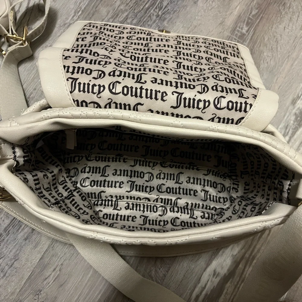 Juicy Couture Black and White Logo Interior Tote